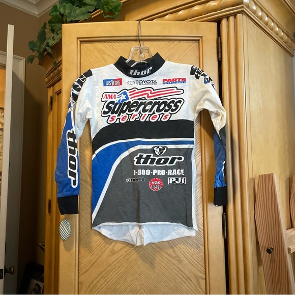 Vintage Thor kids super cross tee shirt size medium - Picture 2 of 4